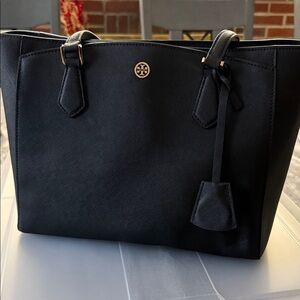 Tory Burch Black Leather Tote